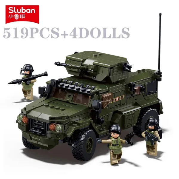 519PCS Military Armored Vehicle Building Set