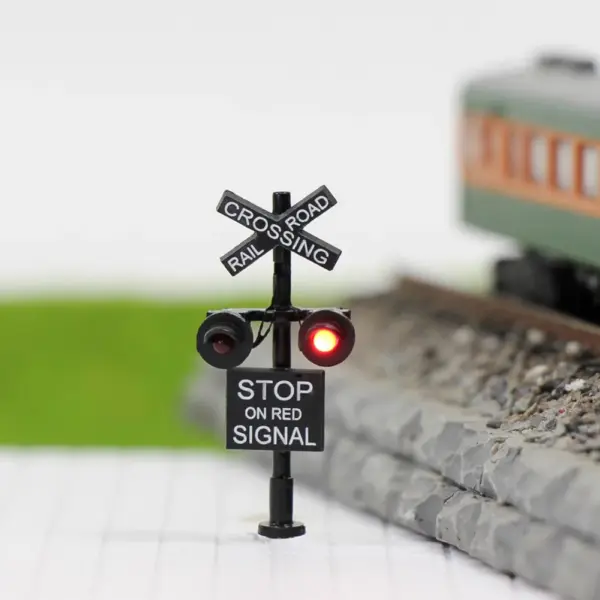 N Scale Railroad Crossing Signal with LEDs - Image 5