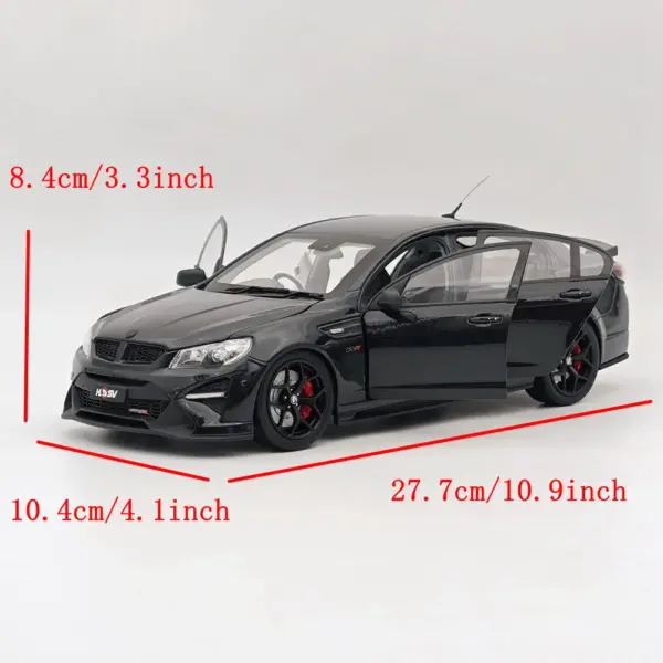 1/18 Scale HSV GTSR W1 Black Diecast Model - Image 6