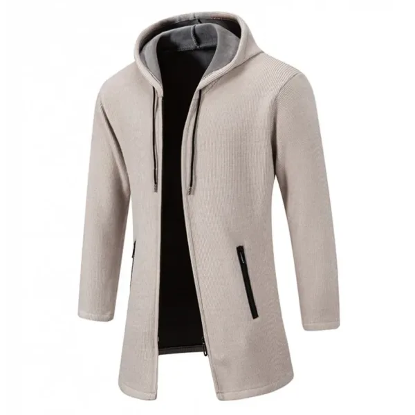 Men's Thick Hooded Coat for Autumn/Winter - Image 2