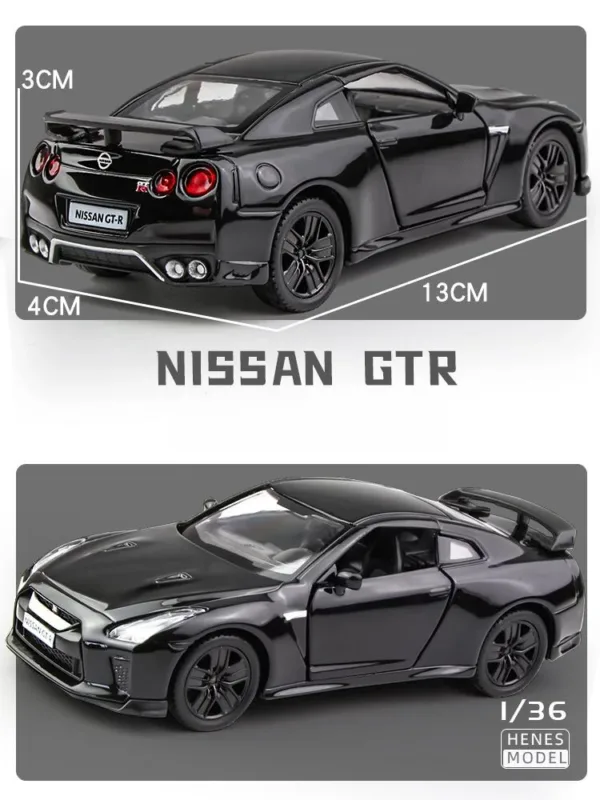 1/36 Nissan Skyline GTR R34 Diecast Model Car - Image 5