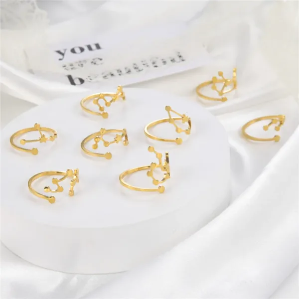 Zodiac Constellation Rings Set for Women - Image 5