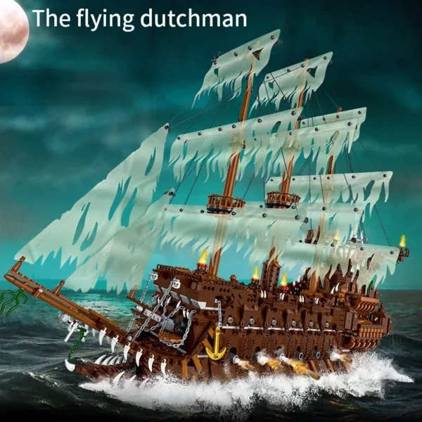 Flying Dutchman Pirate Ship Building Blocks Set - Image 2