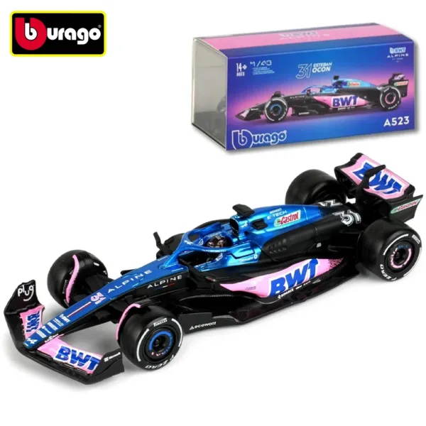 Bburago 1:43 BWT Alpine A523 F1 Model Car