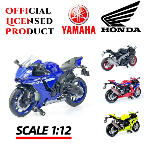 1:12 Scale YAMAHA YZF-R1M Motorcycle Model - Image 2