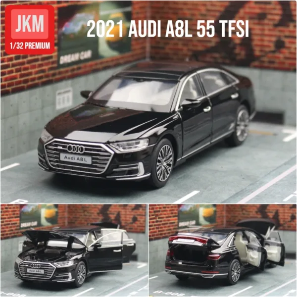 1/32 Audi A8 55 TFSI Diecast Toy Car Model - Image 7