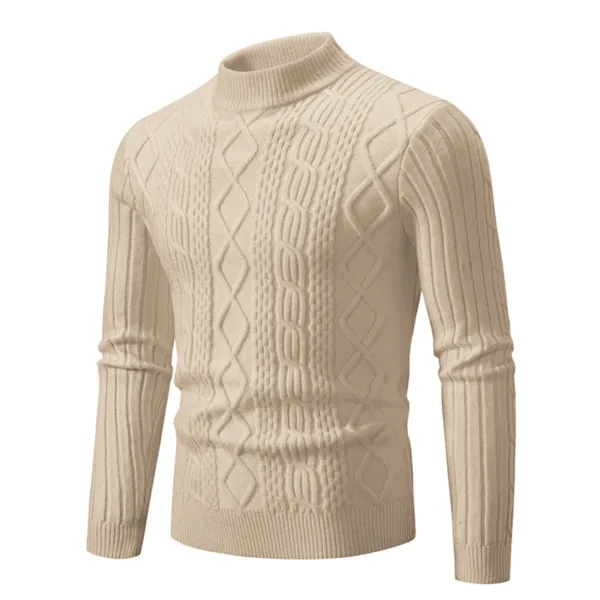 Men's Cozy Cashmere Wool Sweater - Image 7