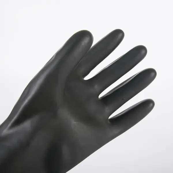 35cm Silicone Dishwashing Gloves Black - Image 6