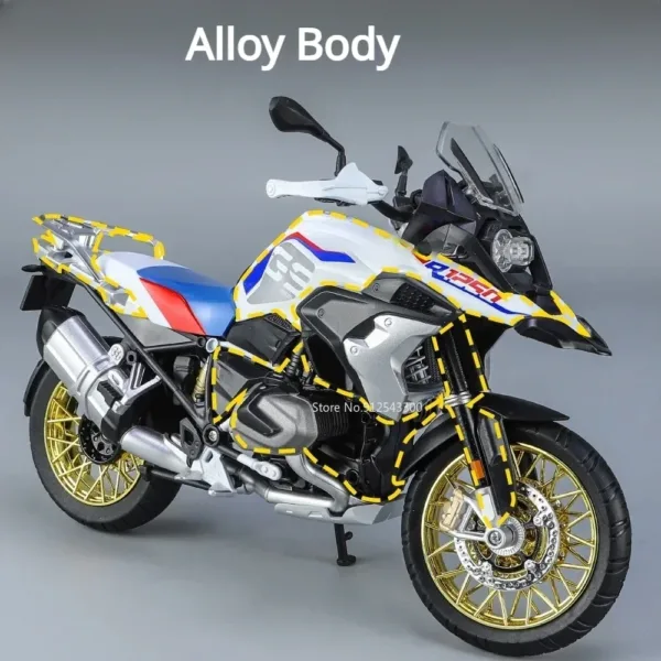 1/9 Scale BMW R1250 GS Motorcycle Diecast Model - Image 3