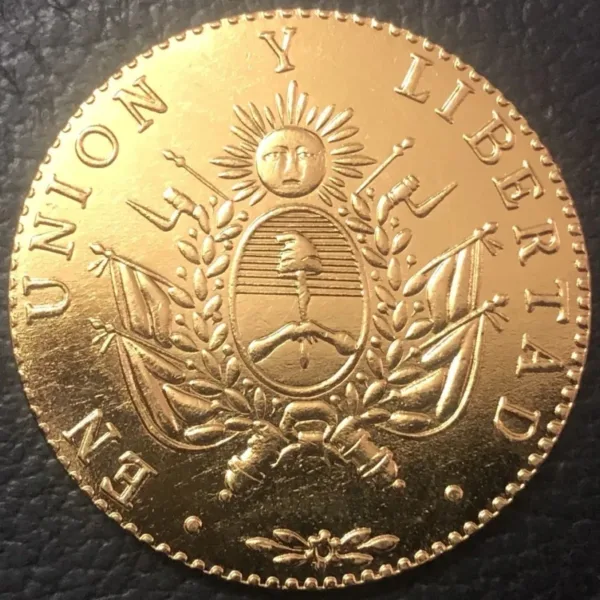 1840 La Rioja Gold Copy Coin 33mm - Image 2