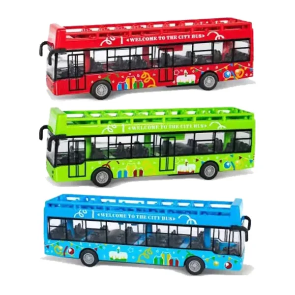 15CM Pull Back Alloy Bus Toy for Kids - Image 4