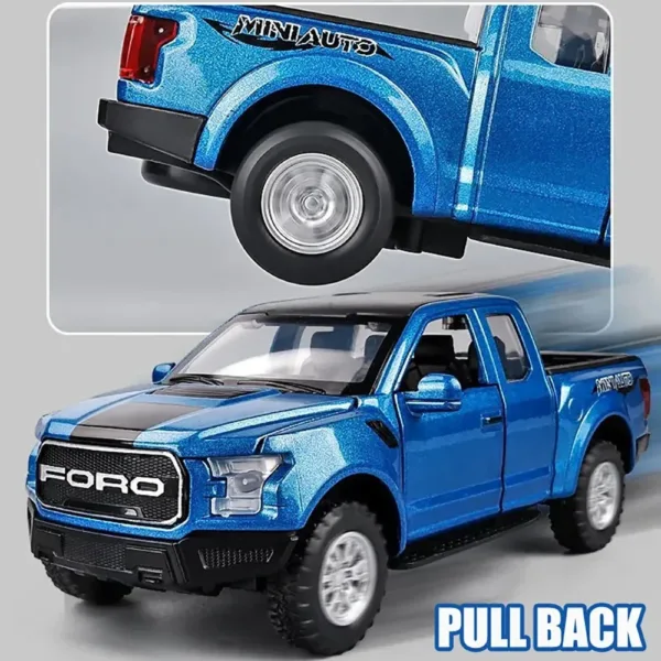 1:32 Ford Raptor F150 Diecast Model Car - Image 5