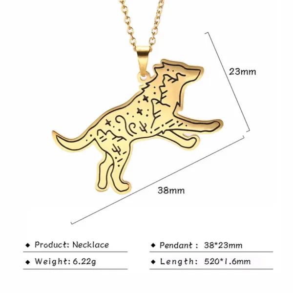 Stainless Steel Animal Pendant Necklace - Image 24