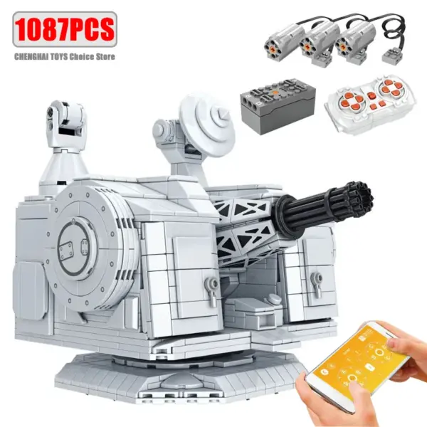 1087Pcs Military Naval Weapons Building Blocks Set