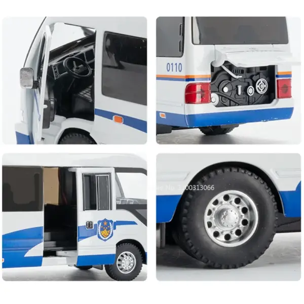 1:32 Scale Diecast Police Car Model Toy - Image 3