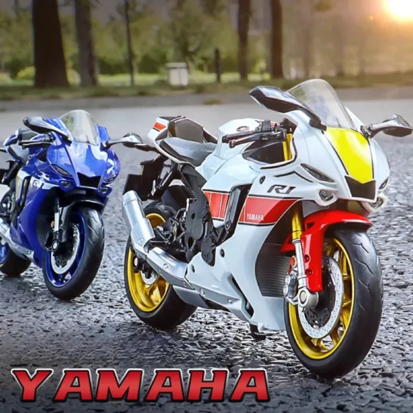 1:12 Yamaha YZF-R1M Motorcycle Diecast Model - Image 6