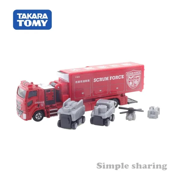 Takara Tomy 1:64 Ichihara City Fire Truck Model - Image 2