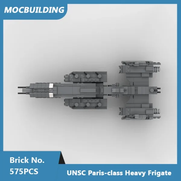 MOC Building Blocks UNSC Heavy Frigate 575PCS - Image 4