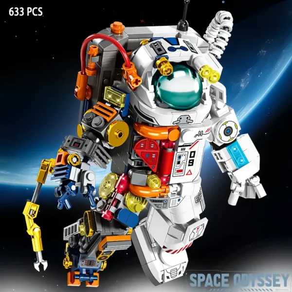 Astronaut Building Blocks Space Rocket Toy - Image 4