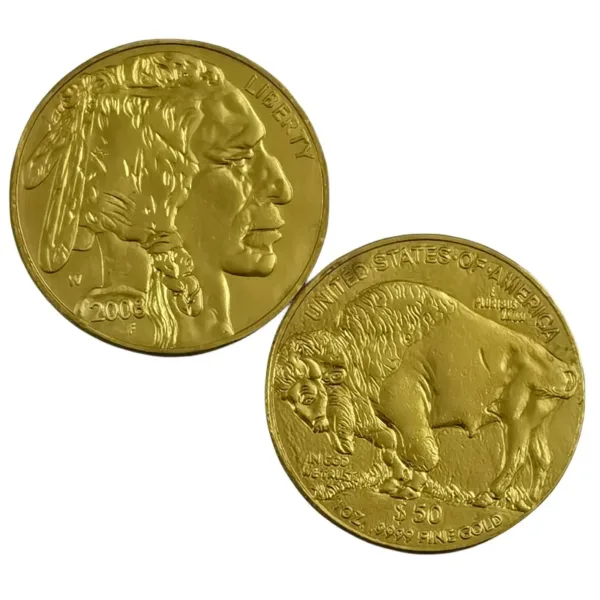 Buffalo Gold Copy Coin Antique Replica - Image 4