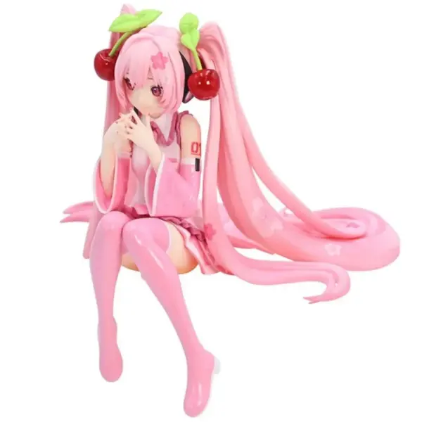 Hatsune Miku Pink Dress PVC Figure Decor - Image 6