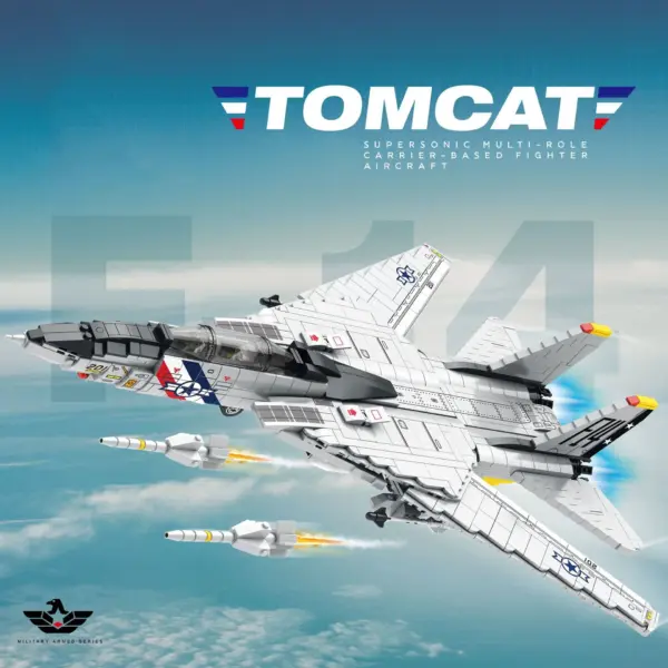 F-14 Tomcat Fighter Model Building Blocks Set - Image 2