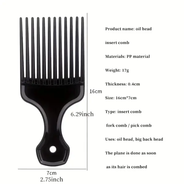 Wide-Toothed African Hair Detangling Comb - Image 6