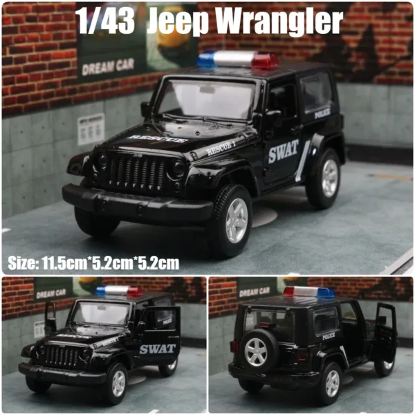 1/36 Jeep Wrangler Rubicon Diecast Model Car - Image 21