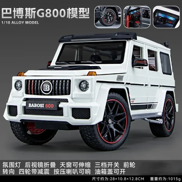 1:18 Mercedes Benz BRABUS G800 Diecast Model - Image 10