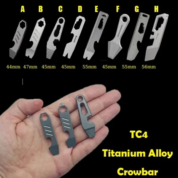 Mini Titanium Alloy Multifunction Crowbar Tool - Image 2