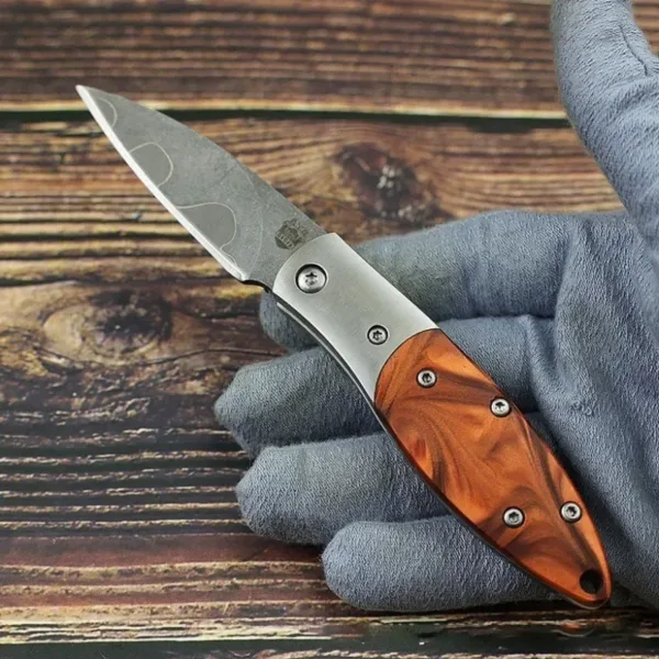 Outdoor Folding Knife with Resin Handle - Image 9