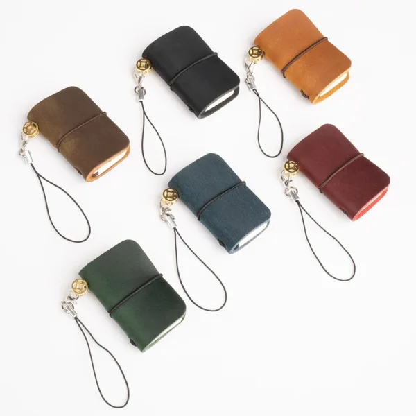 Mini Leather Pocket Diary with 64 Pages - Image 3