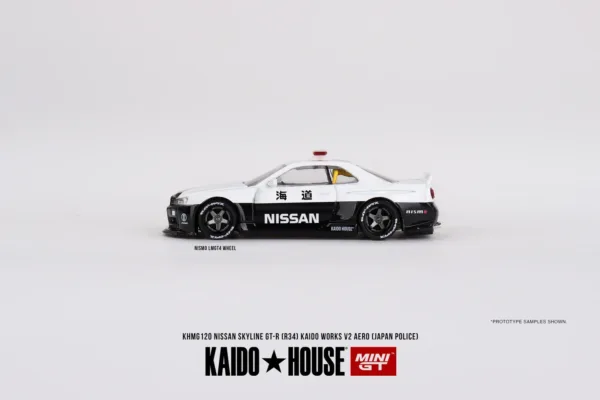 Nissan Skyline GT-R R34 Police Model 1:64 Scale - Image 3