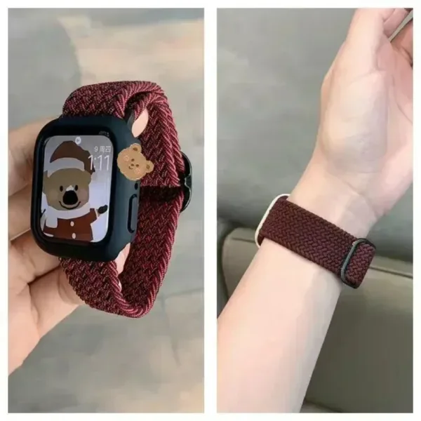 Korean Cute Nylon Strap for Apple Watch 38-49mm - Image 5