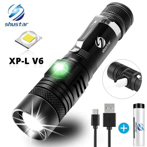 Ultra Bright Waterproof LED Flashlight 2000 Lumen