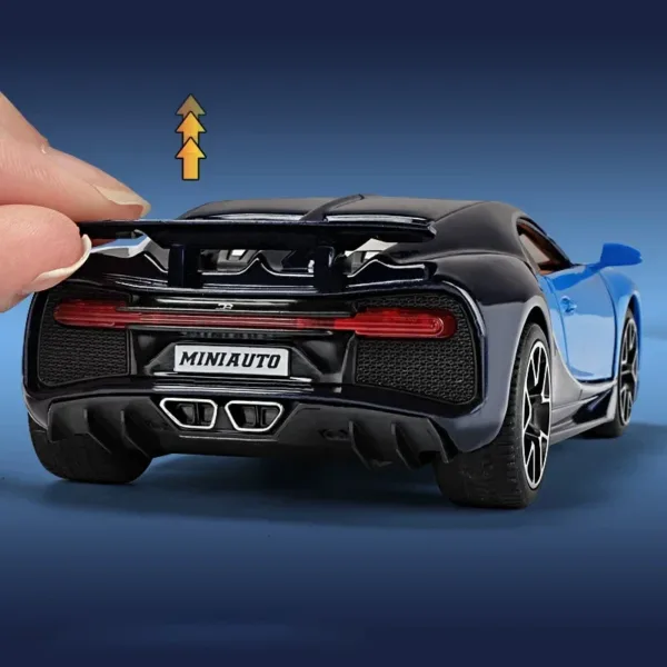 1:32 Bugatti Chiron Alloy Car Model Toy - Image 3