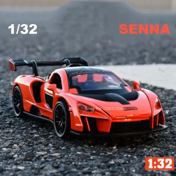 1/32 Senna Diecast Alloy Sports Car Model - Image 6