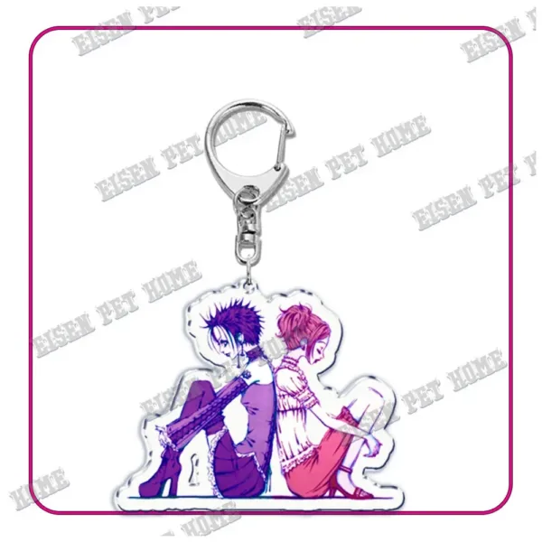 Nana Anime Keychain with Black Stones Pendant - Image 4