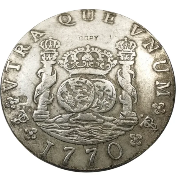 Bolivia 8 Reales Silver Plated Copy Coin