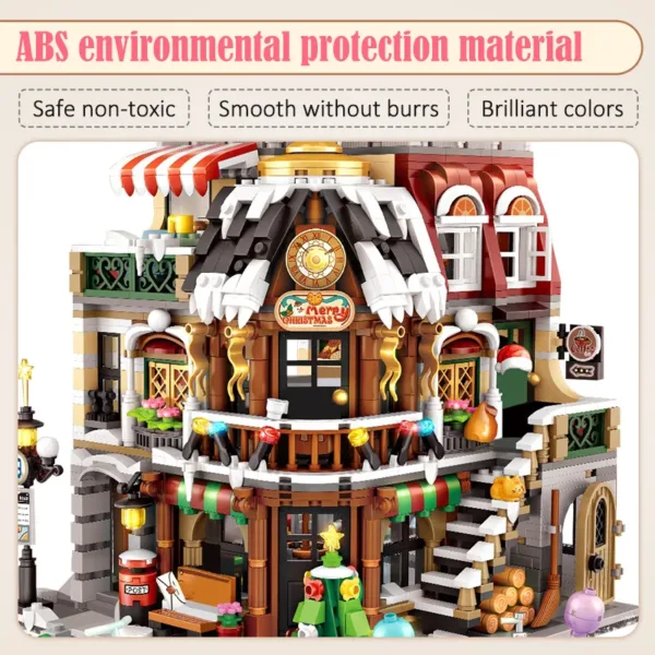 2506Pcs Mini Building Blocks Christmas Cafe Set - Image 5