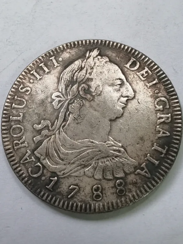 Bolivia 8 Reales Charles III Silver Plated Coin - Image 13