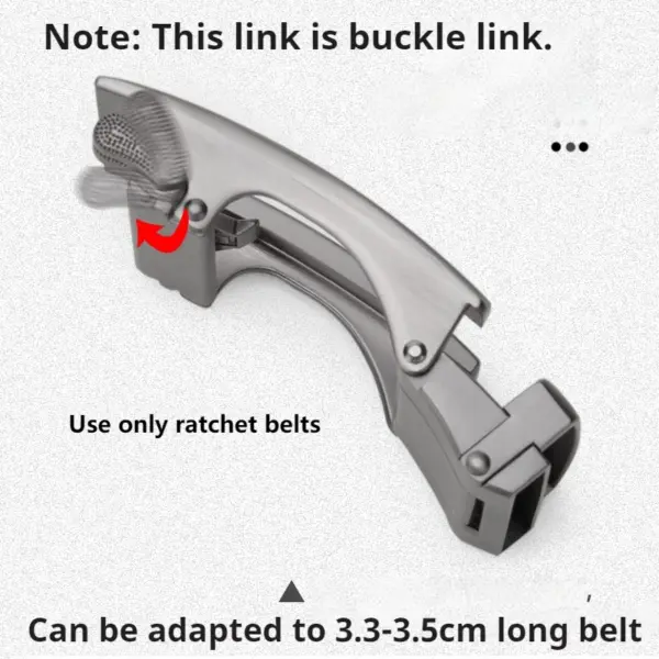 Men's Automatic Ratchet Belt Buckle 3.5cm - Image 4