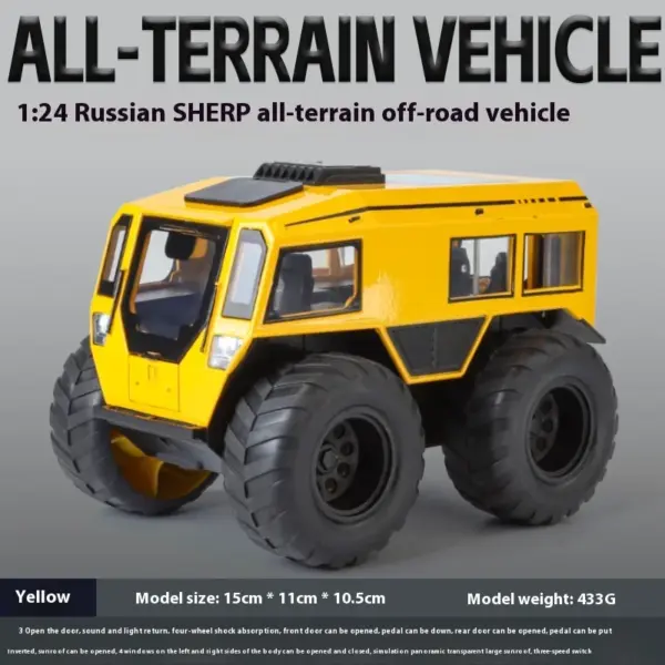 1:24 All Terrain Russian Sherp Diecast Model - Image 9