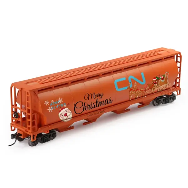 HO Scale 4-Bay Grain Covered Hopper Model - Image 8