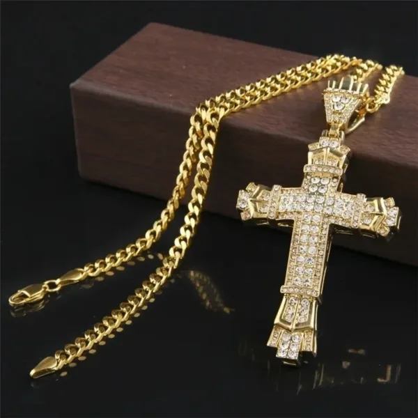 Christian Bling Jesus Head Pendant Necklace - Image 11