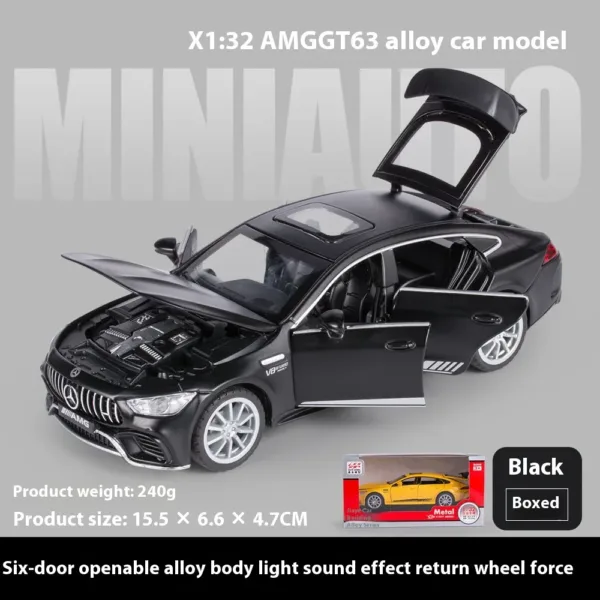 1:32 Mercedes Benz AMG GT63 Diecast Model - Image 8