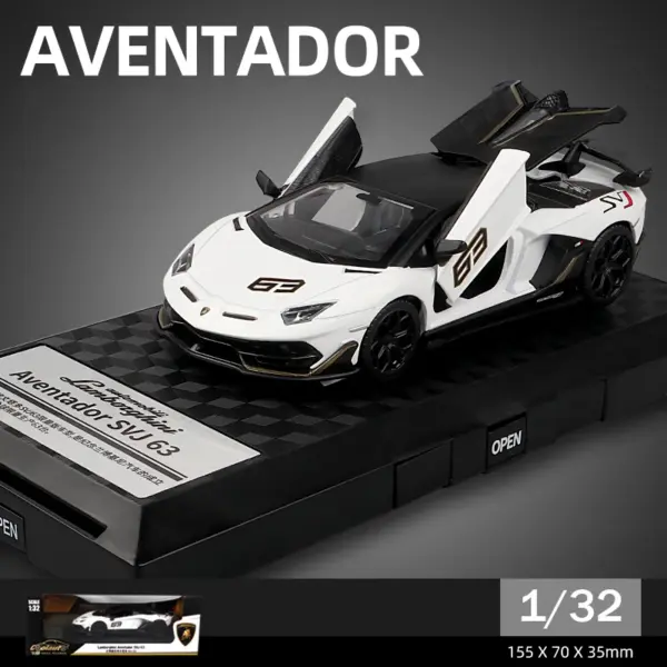 1:32 Diecast Lamborghini Aventador SVJ Model - Image 6