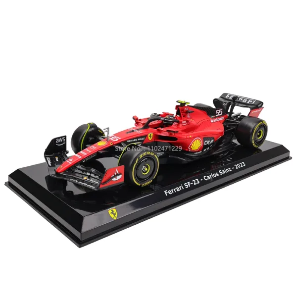 Bburago 1:24 Scale Leclerc & Sainz F1 Model - Image 2