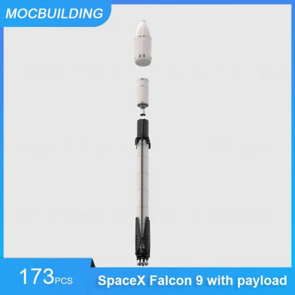 SpaceX Falcon Heavy Building Blocks Set 484PCS - Image 6