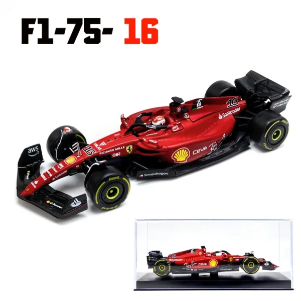 Bburago 1:43 Ferrari F1-75 Alloy Model Car - Image 18